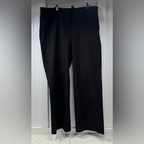 Talbots Newport Pants at waist trouser leg full length NWT 18 black office - Picture 14 of 16